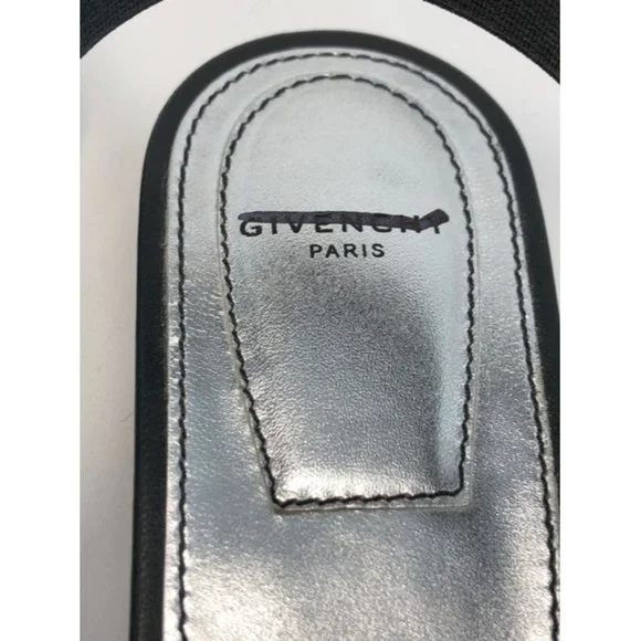 GIVENCHYBlack Rivington Logo Slingback Flats Size EU:37.5